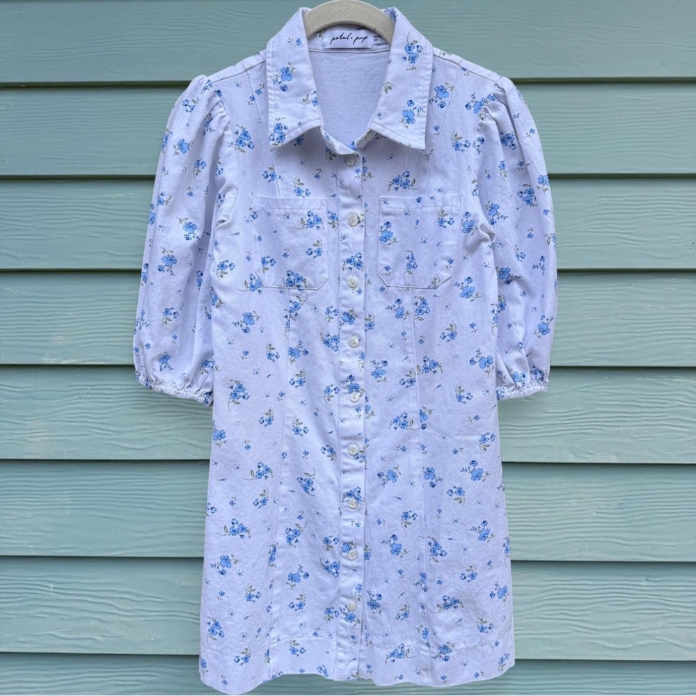 Petal & Pup Blue Floral Dress